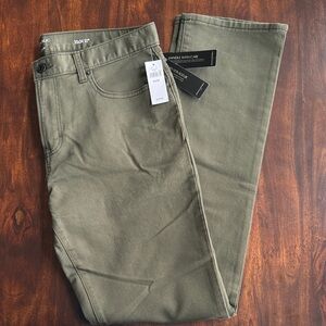 Banana Republic Slim Fit Travel Jean Dark Olive Green